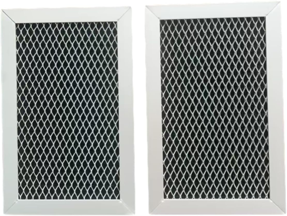 Microwave Charcoal Filter for GE JVM6175DK1WW,JVM6175DK2WW, JVM6175DK3WW,JVM6175DK4WW, JVM6177DF1BB,JVM6177DF1WW(2PCS)