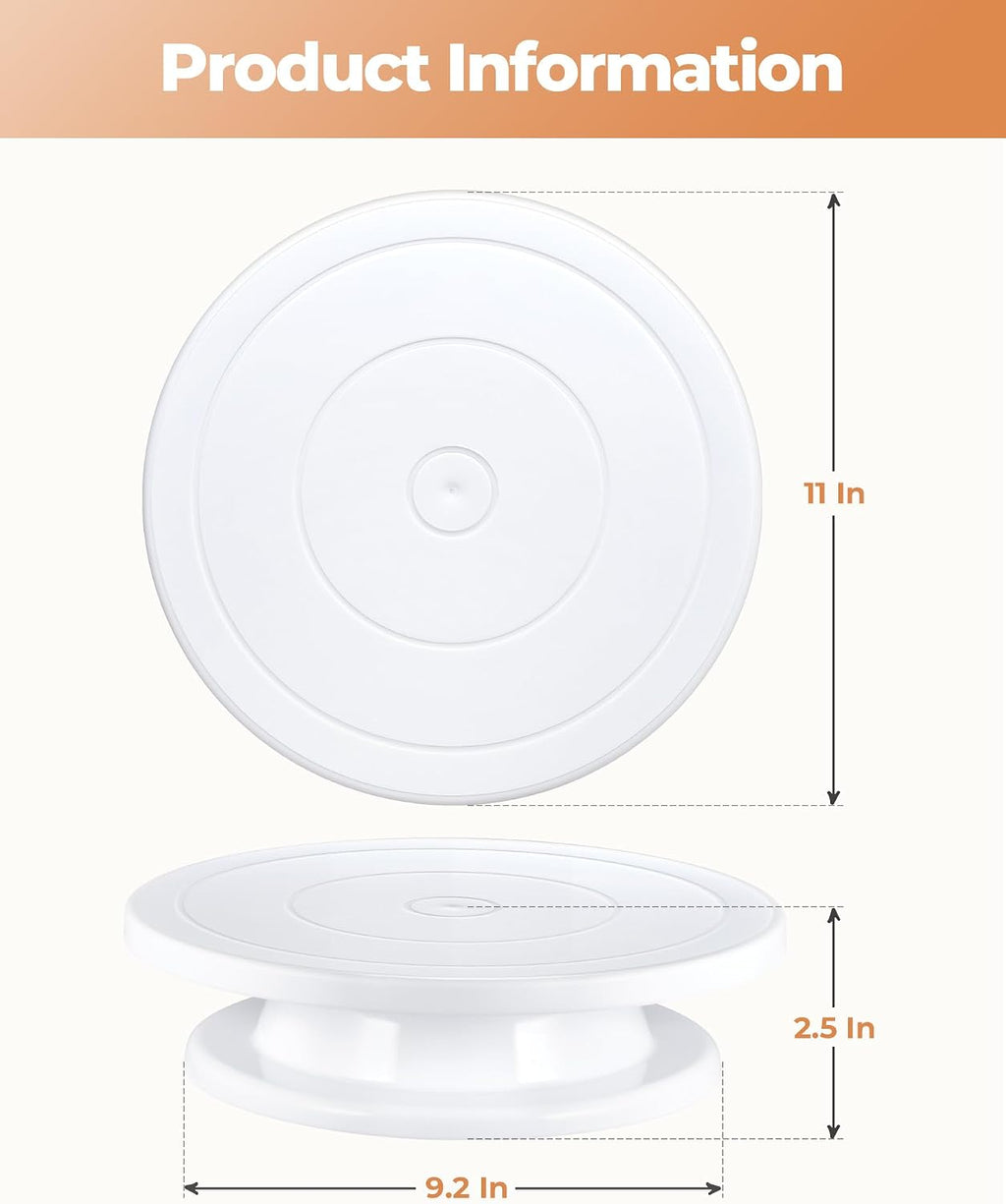 Cake Stand Turntable for Party, Base Giratoria para Pastele