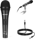 NW-040 Cardioid Dynamic Microphone with XLR Cable, Rigid Metal Housing, Unidirectional Pickup Mic for Musical