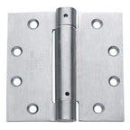 Spring Hinges – Commercial Grade Satin Chrome 4.5 Inch Square 2-Pack