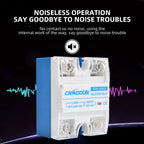 CNAODUN Solid State Relay SSR-25DD with Heat Sink DC to DC 25A Input 3-32VDC to Output 5-220VDC Single Phase