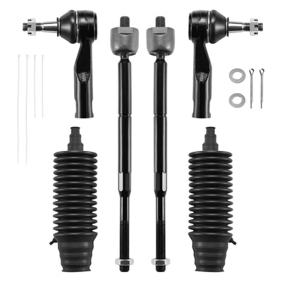 BDFHYK 6PC Inner Outer Tie Rod Kit for Chevy Cobalt 05-10, HHR 06-11