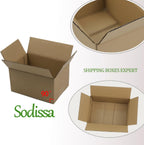 7x5x4 Inches Shipping Boxes, Brown Corrugated Cardboard Boxes for Small Bussiness, 25 Pack