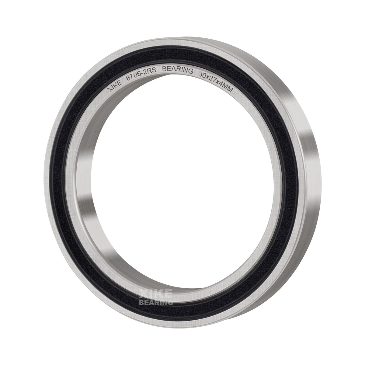 XIKE 10 Pcs 6706-2RS Bearings 30x37x4mm, Double Rubber Seals.