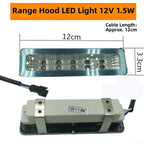 LED Lights Suitable For Stoves and Range Hoods, 12V/220V Square Light Panel