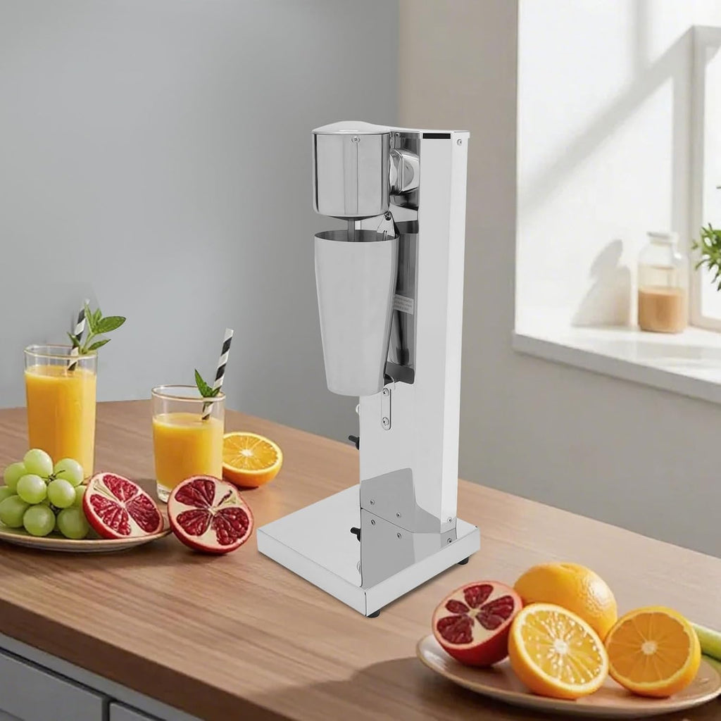180W Electric Milkshake Machine, Single-Spindle Drink Mixer, 2 Speed Adjust