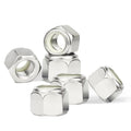 50 Pcs #10-32 Inch Lock Nuts, SAE 304 (A2-70) Stainless Steel Nylon Insert Locknuts, Standard Inch Thread Nylock Nuts, Hex Lock Hardware Nuts, Reusable Anti-Loose Corrosion Resistant