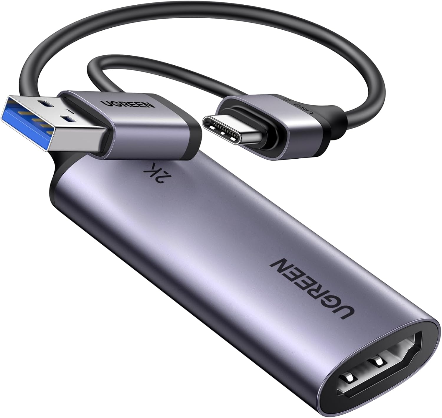 2K@30Hz 1080P 60FPS Video Capture Card 4K Input HDMI to USB 3.0 | 4K HDMI Input, Low Latency, Capture Card for