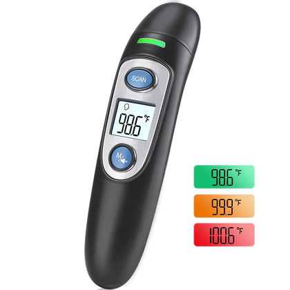 Infrared Thermometer for Adults,Forehead and Ear Thermometer for Fever, Babies, Children, Adults, Indoor and Outdoor
