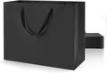 12Pcs Extra Large Black Gift Bags With Handles 16x6x12 Inch
