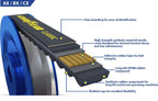 Goodyear Belts BX103 Industrial Classical Cogged V-Belt