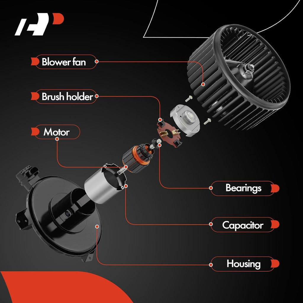 A-Premium Front HVAC Heater Blower Motor with Fan Cage