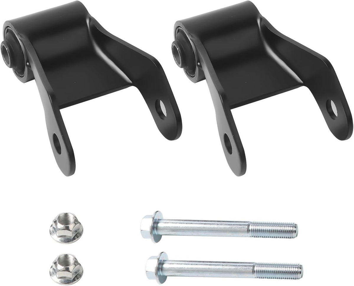 Rear Leaf Spring Hanger Bracket Shackle Kit Compatible with 1999-2013 Chevy Silverado GMC Sierra 1500 LH Driver Side & RH Passenger Side, Replace # 722-032 722-029