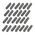 uxcell 25mmx5mmx5mm Carbon Steel Key Stock Keystock Gray 25pcs