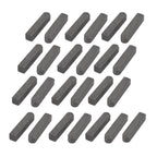 uxcell 25mmx5mmx5mm Carbon Steel Key Stock Keystock Gray 25pcs