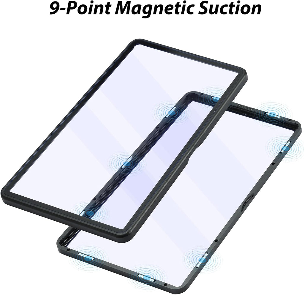Graded Card Case Magnetic Aluminum Alloy Slab Protector Display Case Fits BGS Cards, UV Protection (Black)