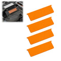 Robot Vacuum Dustbin Flap Cover 4 Pack Compatible with ILIFE V10 Orange