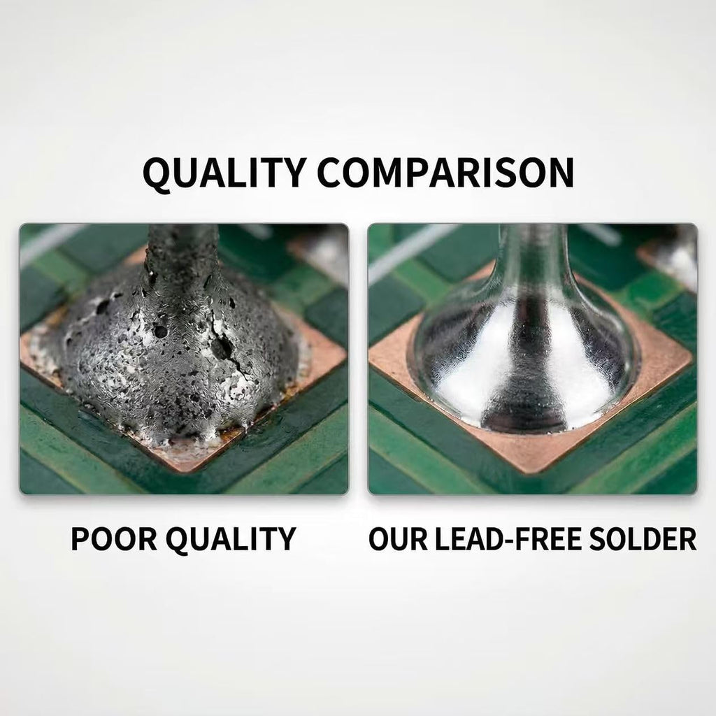 3Pcs Solder Wire Leadfree,High Purity Tin Rosin Core Solder for Electronic Electrical Soldering Components Repair,Low Residue (1.2mm 42g)