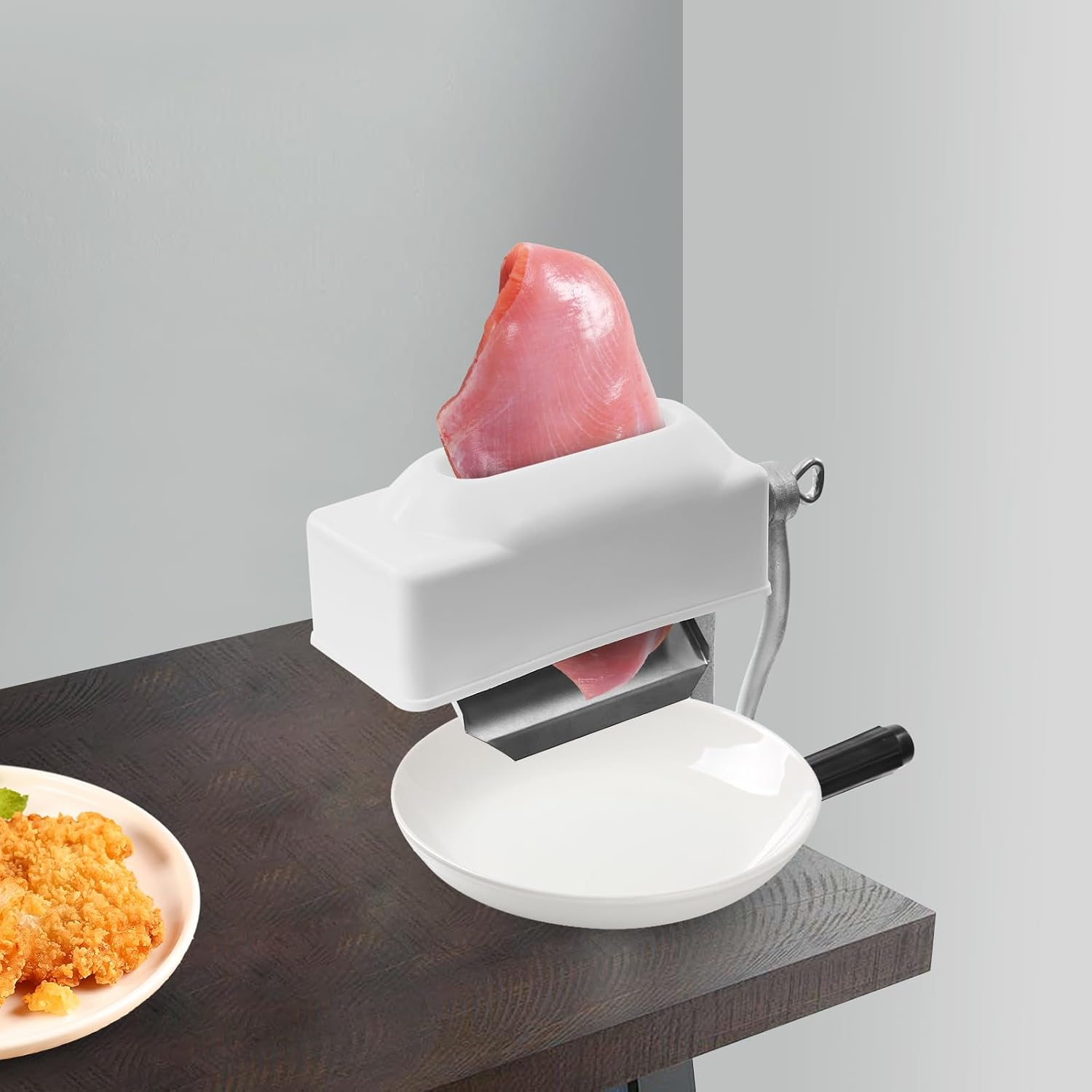 Commercial Meat Tenderizer Cuber, Heavy Duty Manual Meat Tenderizer Manual Hand Crank Design, Improves Marinade