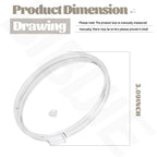 BIBIJIE 2 Pack 49100 80 mm Replacement Crystal Gauge Lens