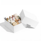 10 Pack 8x8x4 Inch Medium White Gift Boxes with Lids for Presents