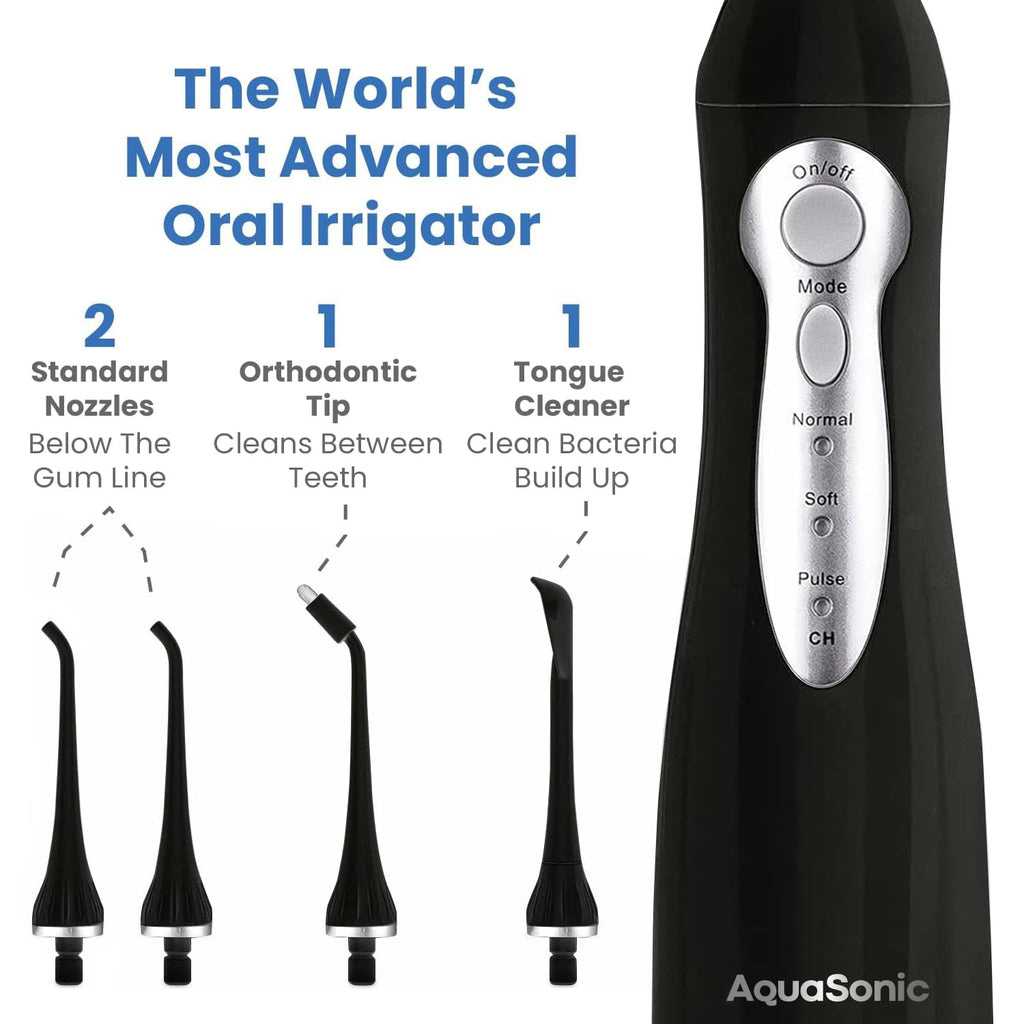 Home Dental Center Rechargeable Power Toothbrush & Smart Water Flosser - Complete Family Oral Care System - 10