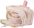 Pencil Case Big Capacity Pen Holder Large Opening Pencil Pouch Box Cute Aesthetic Drawstring Pen Case (Strawberry Pink)