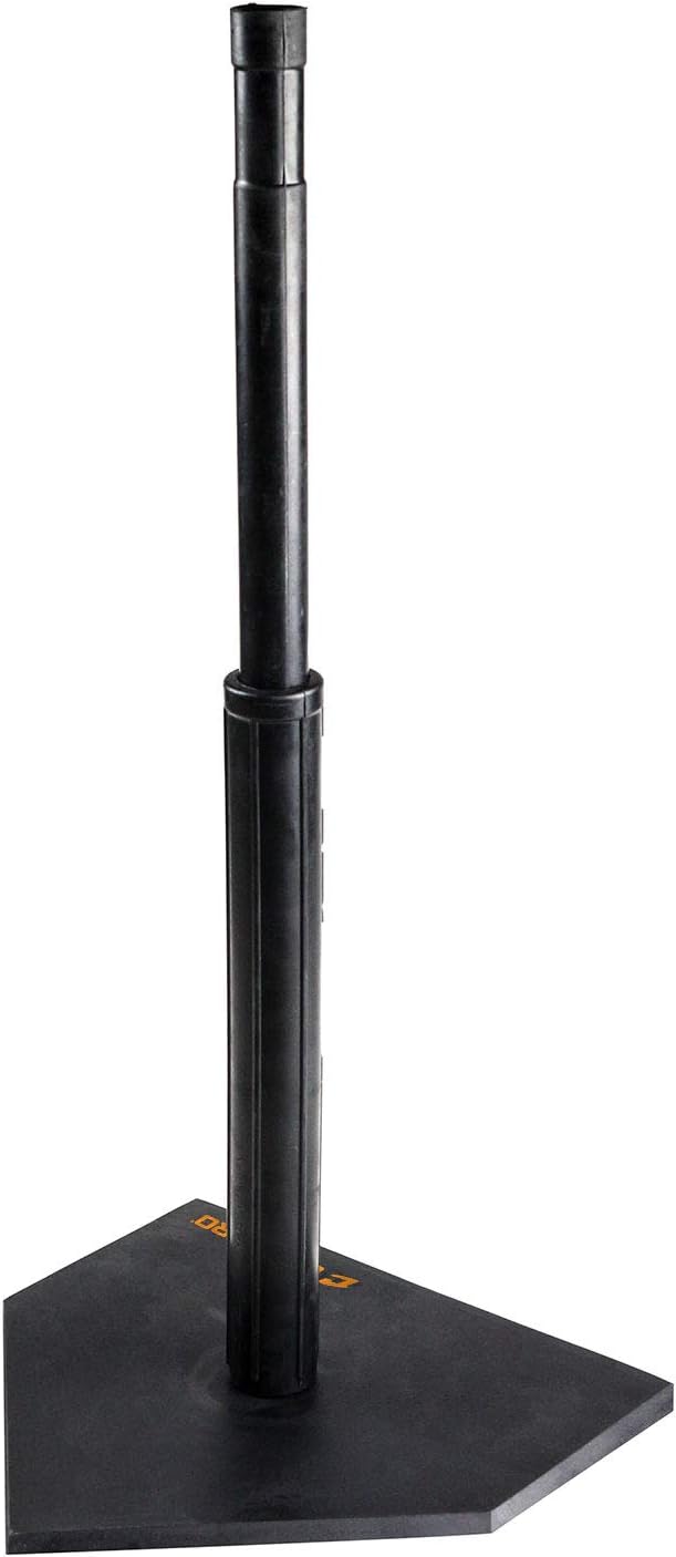 Heavy Duty Reinforced Rubber Batting Tee for All Ages with Adjustable Height, Baseball and Softball Training