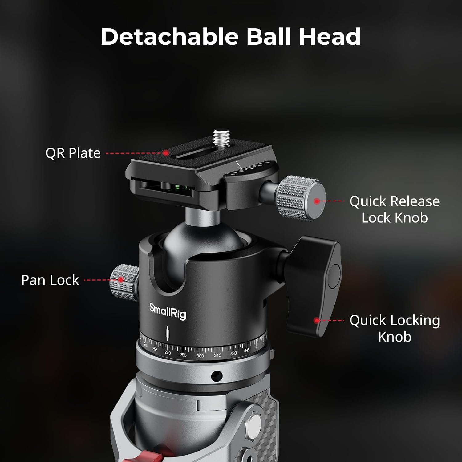 65.6"/ 166.5cm Carbon Fiber Ball Head Monopod for Camera | One-Button Lift & Lock, Ball Head Max. Playload 5kg/ 11lb