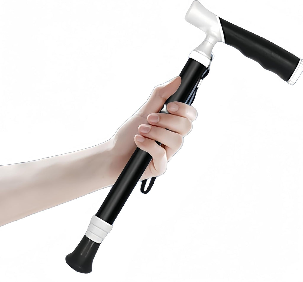 Walking Cane Adjustable Folding Lightweight Walking Canes for Men & Women Soft Ergonomic Handle Heavy Duty All