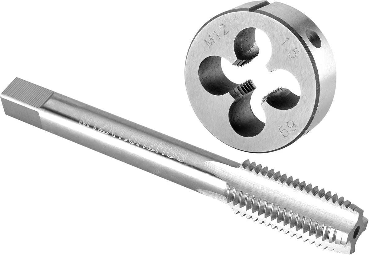 Burkit M12 X 1.5 Tap and Die Set Right Hand