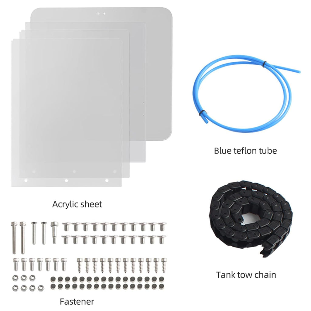 3D Printer Enclosure Kit PC Cover, Safety Protection Cover for 3D Printers, Noise Reduction and Dust Proof Enclosure