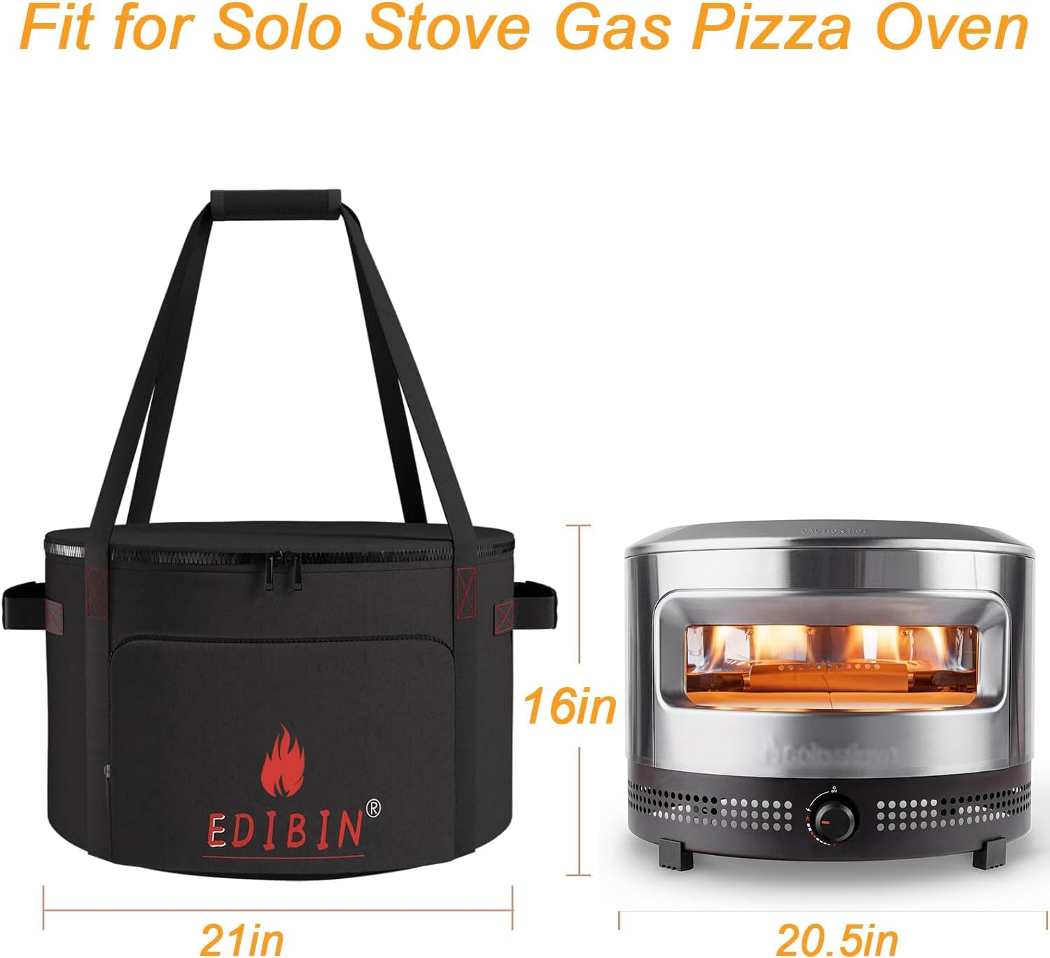 Pizza Oven Carry Bag Compatible with Solo Stove Pi Prime Gas Pizza Oven,Carry Bag for Pi Pizza Oven, Water Resistant
