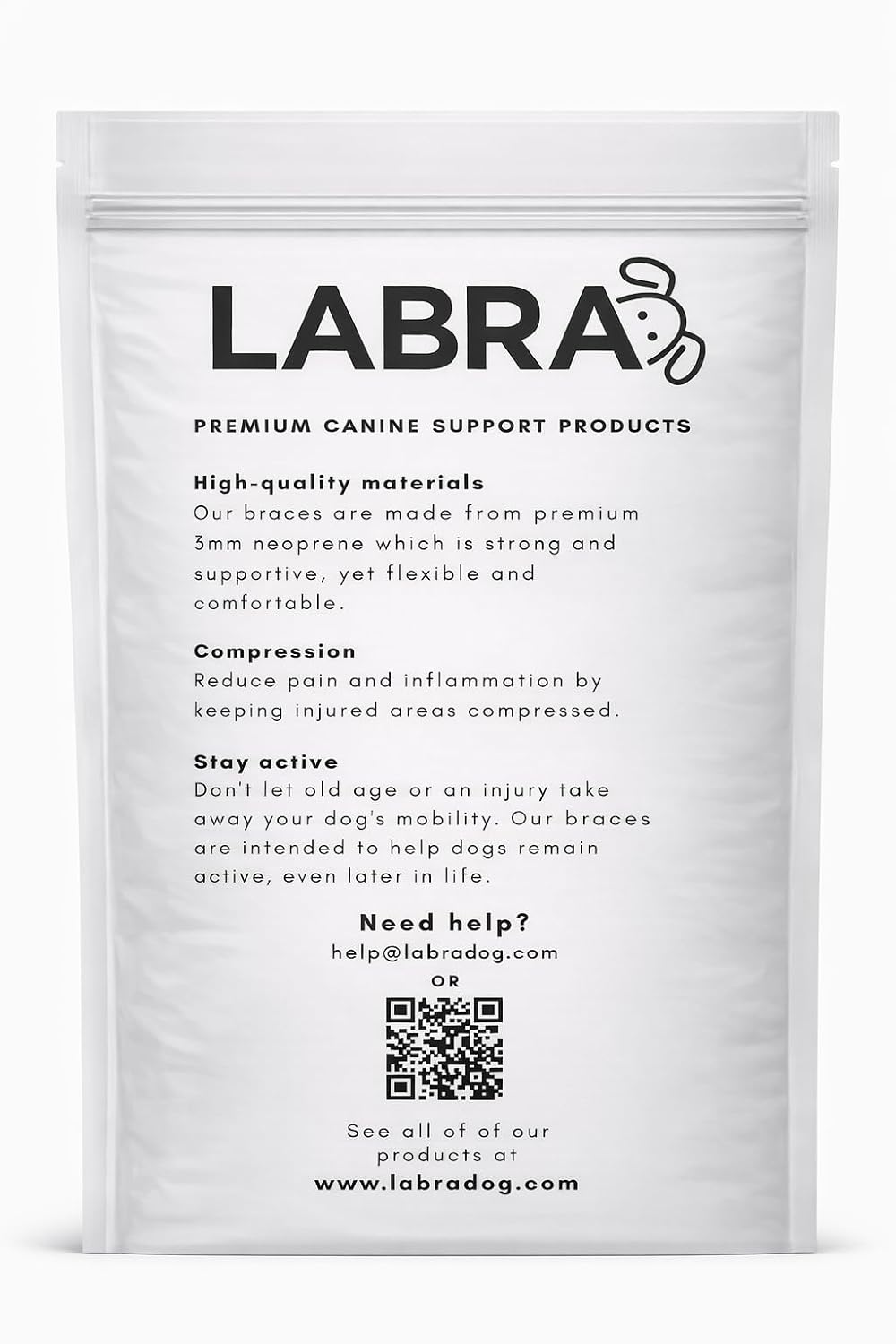 Dog Rear Leg Hock Joint Compression Wrap - Supportive Brace for Weak Back Legs, ACL Tear, and Joint Discomfort