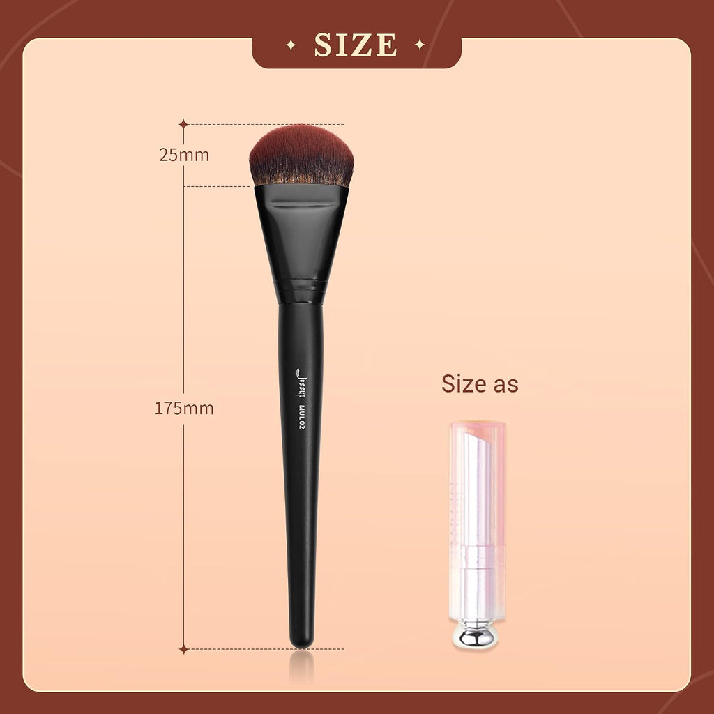 Foundation Brush for Liquid Makeup, Angled Face Makeup Brush, MUL02