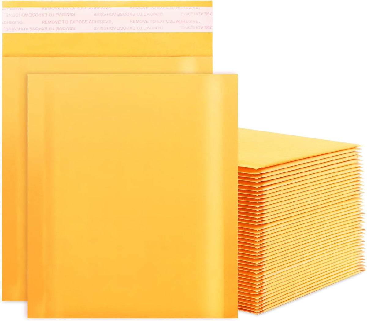 Kraft Bubble Mailers 6x10 Inch 50Pack Yellow Self-Seal Padded Envelopes Bubble Opaque Padded Mailers Shipping Bags