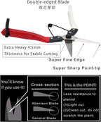 Double-Edge Garden Shears Micro-Tip Pruning Shears Extra Heavy Straight Garden Scissors Effortless Cuts Pruning