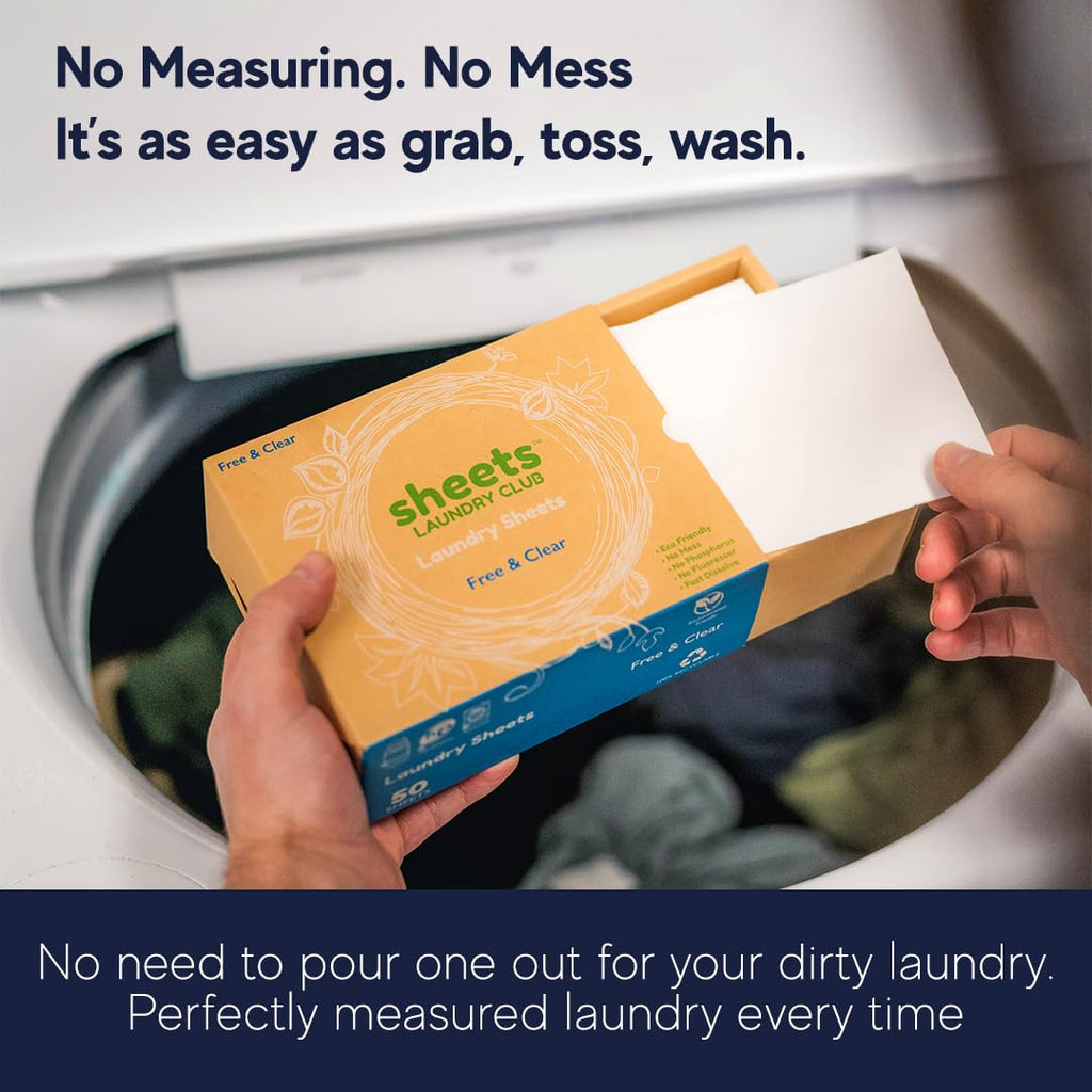 Detergent Sheet, Dryer Sheet & Scent Booster Bundle