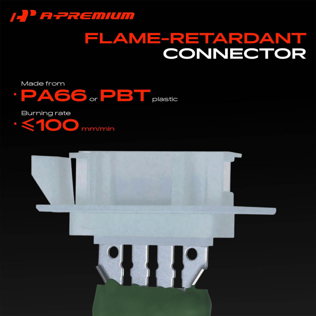 A-Premium Front HVAC Blower Motor Resistor with 4 Pins Connector