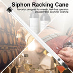 Resin Auto Siphon Tube, Transparent Beer and Wine Transfer Pump Racking Cane with Tubing Liquid Transfer Tool for