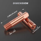 ARCCAPTAIN Aluminum MIG Welding Contact Tips 11-40 .040" 25pcs Welding Tips