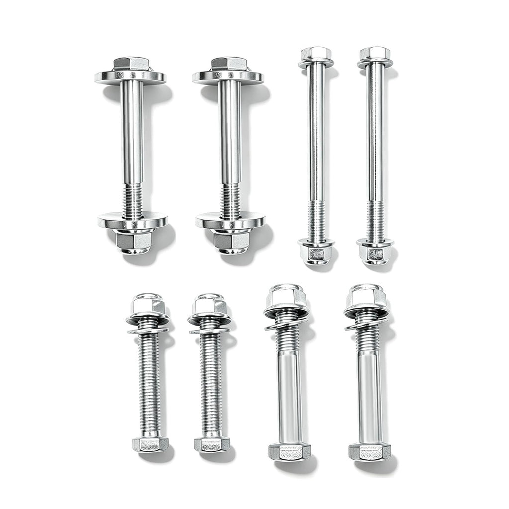 Aspaton 8Pcs Front Control Arms Cam Bolts and Hardware Kit