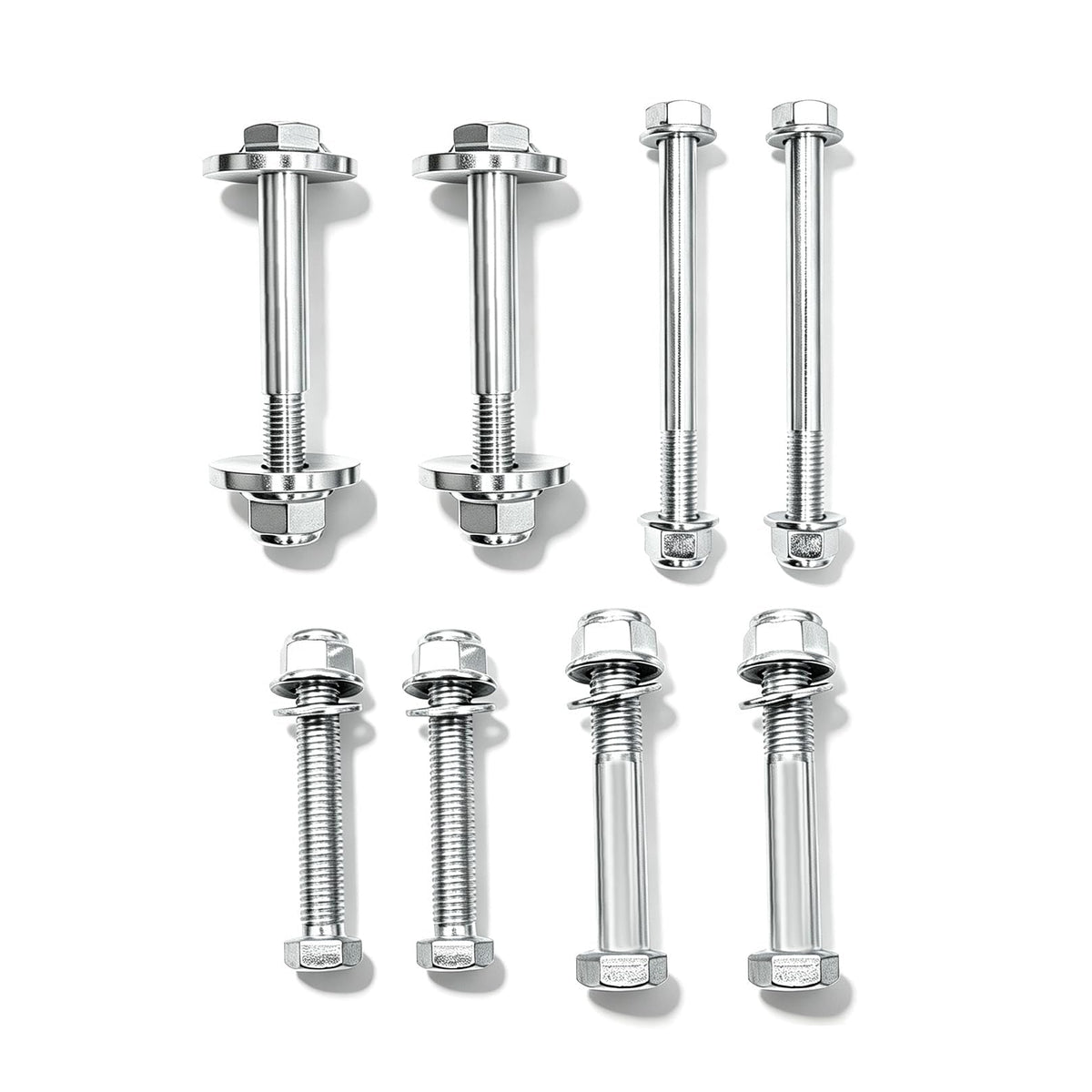 Aspaton 8Pcs Front Control Arms Cam Bolts and Hardware Kit