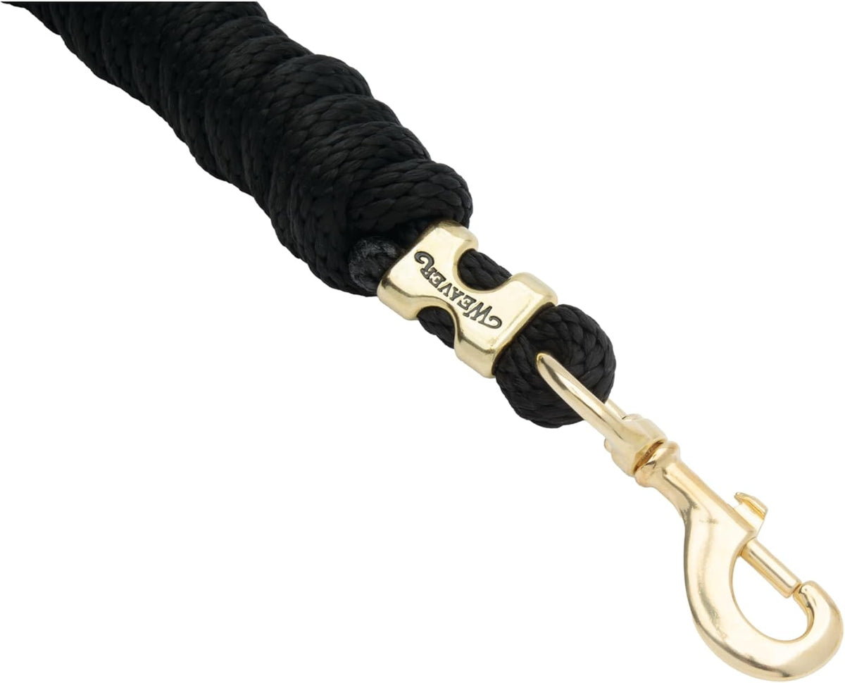 Poly Horse Lead Rope, 5/8 in x 10 ft, Brass 225 Snap