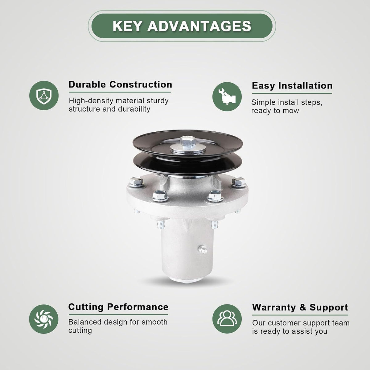 84003174 1732951SM Replace Spindle Assembly Fits for Fer RIS 300S Simplicity Courier XT Snapper 360Z ZT2552 with 52" Deck
