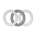 FOCMKEAS AXK6590 2AS Thrust Needle Roller Bearings with Washers 65mm Bore 90mm OD 4mm Thickness Industry Thrust Bearing