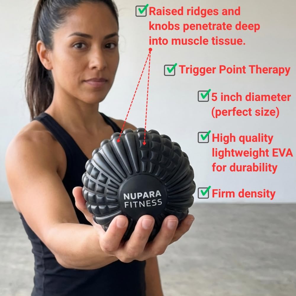 Massage Ball - Myofascial Release Ball for Recovery in Muscles, Shoulder, and Back. Trigger Point Massage and