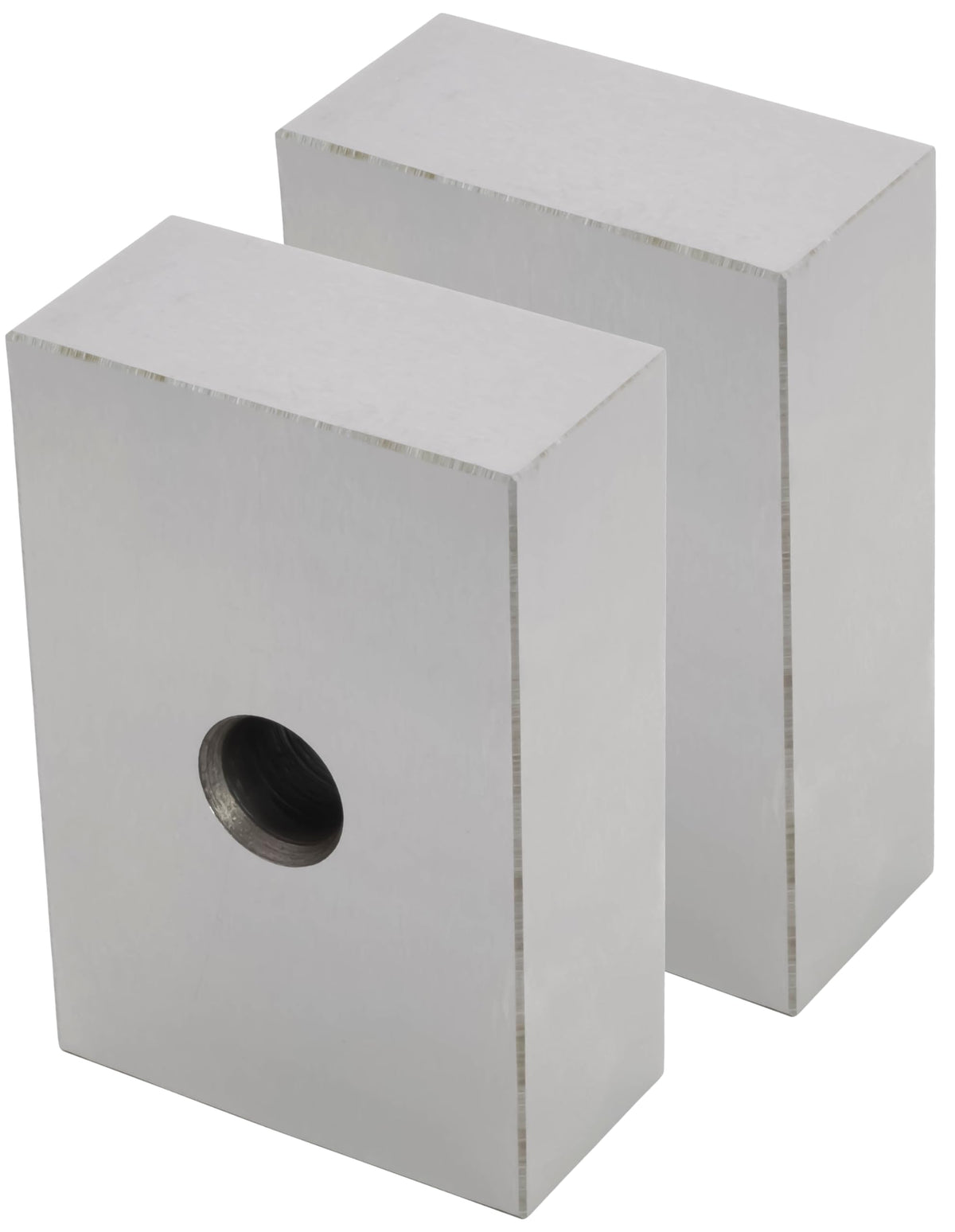 CME Setup Blocks, 1 Hole, 1" Length × 3" Width × 2" Height, 2 Pieces