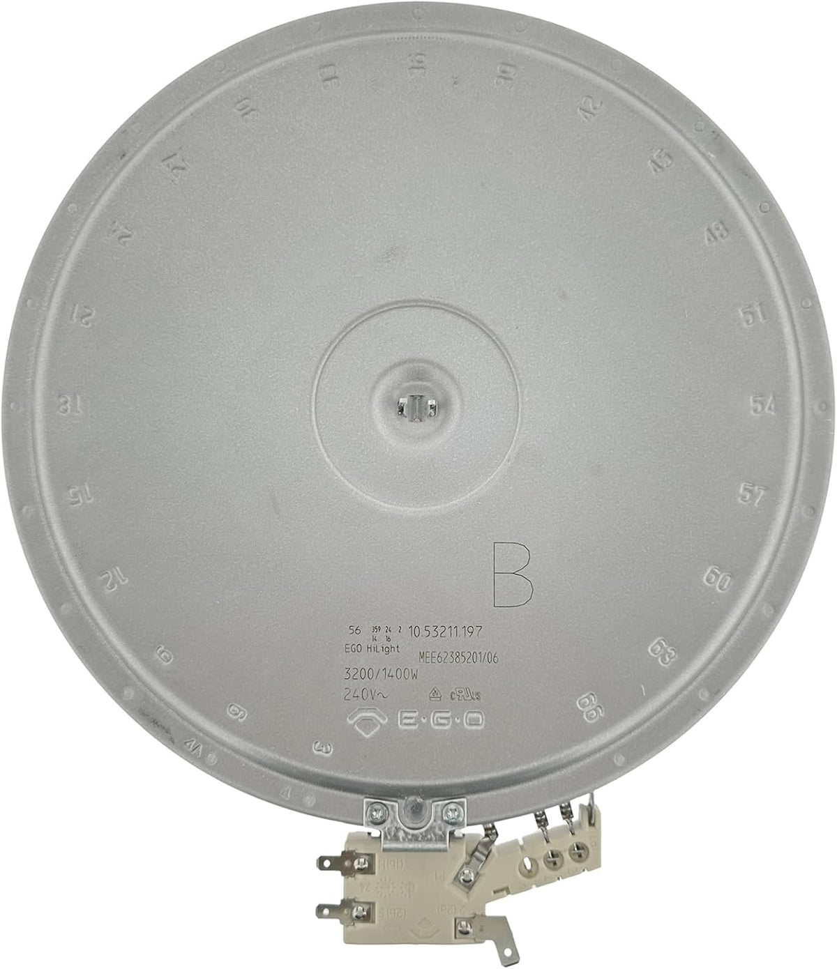 MEE62385201 Range Dual Radiant Surface Element Heater 6/9 Inch, 3200W/1400W OEM Replacement Parts for LG Electric Range