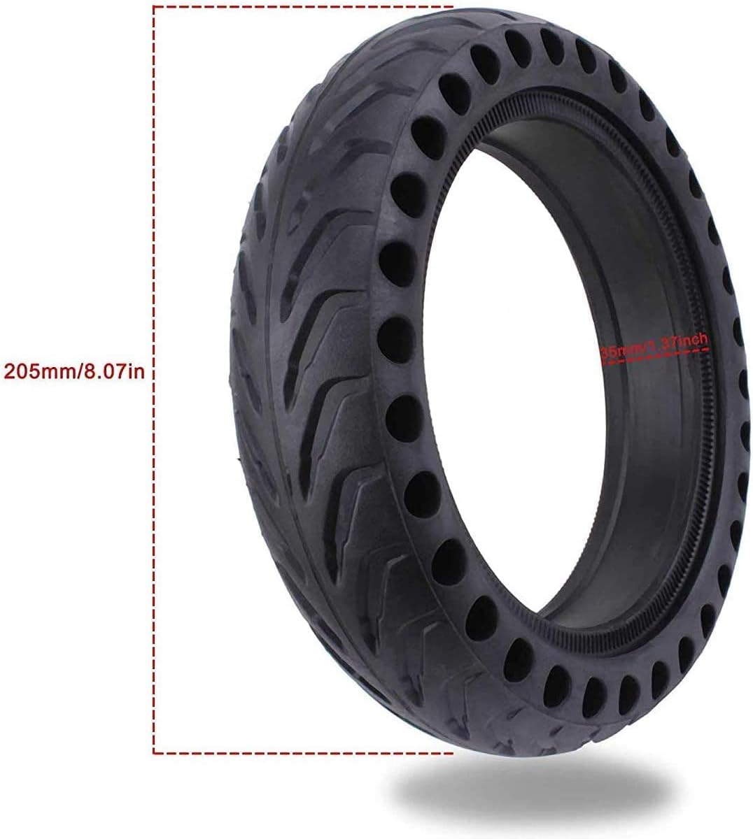 GYL 8.5x2.0 Solid Tire, Replacement for 50/75-6.1 8 1/2x2 8.5x2.125 Inch Original Tire, Fit for Hiboy S2 Swagtron SG-5 isinwheel S9 Pro iScooter i9/i8 Hover-1 Journey VOLPAM SP06 Electric Scooter